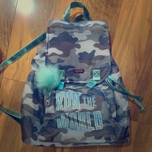 Girls Justice Backpack Back to School camouflage